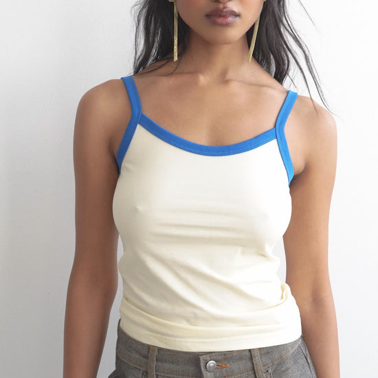 Bowie Singlet / Cream-Blue - 
Cream Blue (image 2)