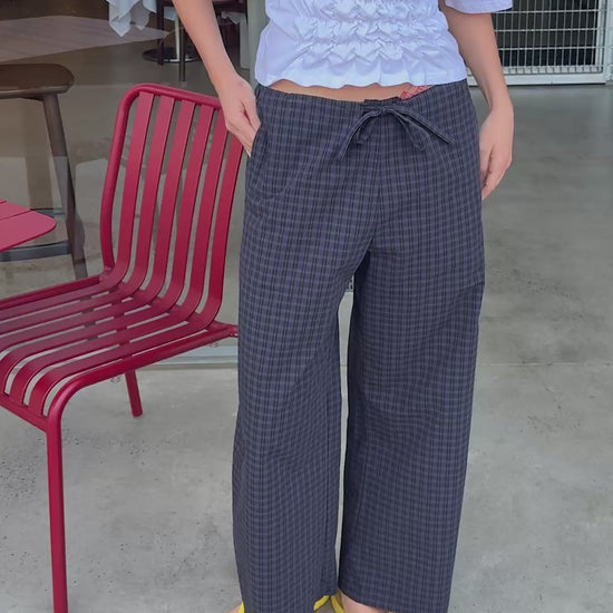 Rocco Pant / Black-Navy Check - 
Black Navy Check (image 2)