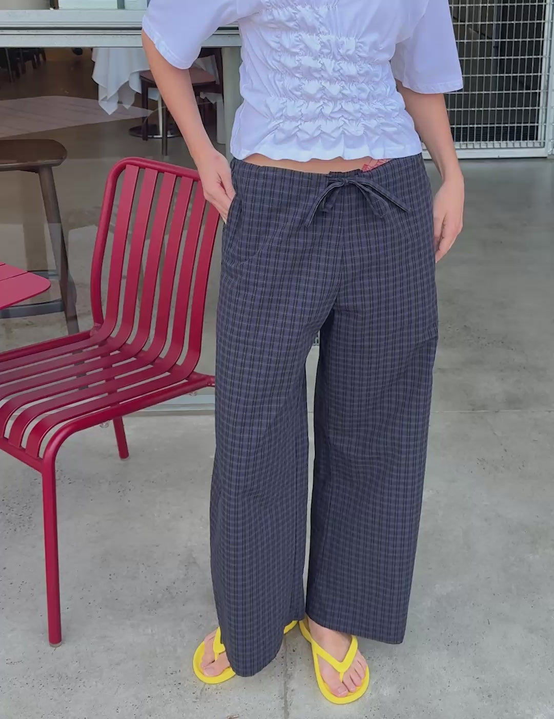 Rocco Pant / Black-Navy Check - 
Black Navy Check (image 2)