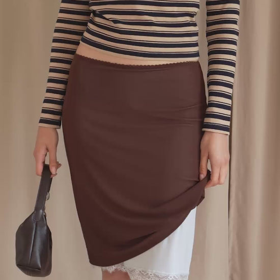 Kai Skirt / Chocolate-Baby Blue - 
Chocolate Baby Blue (image 2)