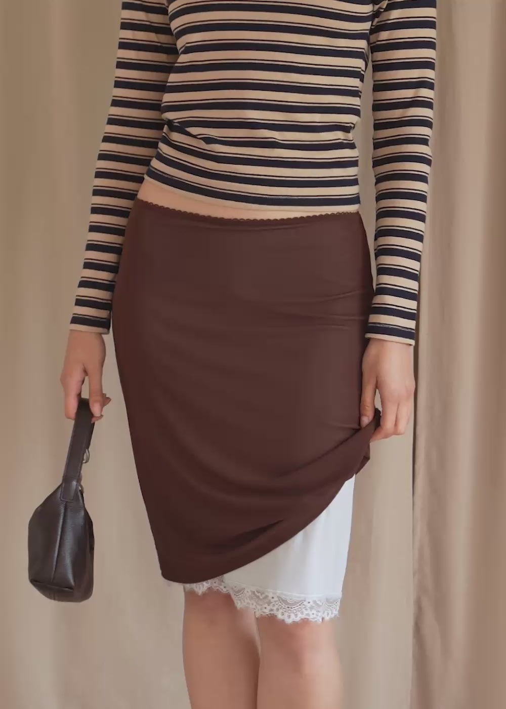 Kai Skirt / Chocolate-Baby Blue - 
Chocolate Baby Blue (image 2)