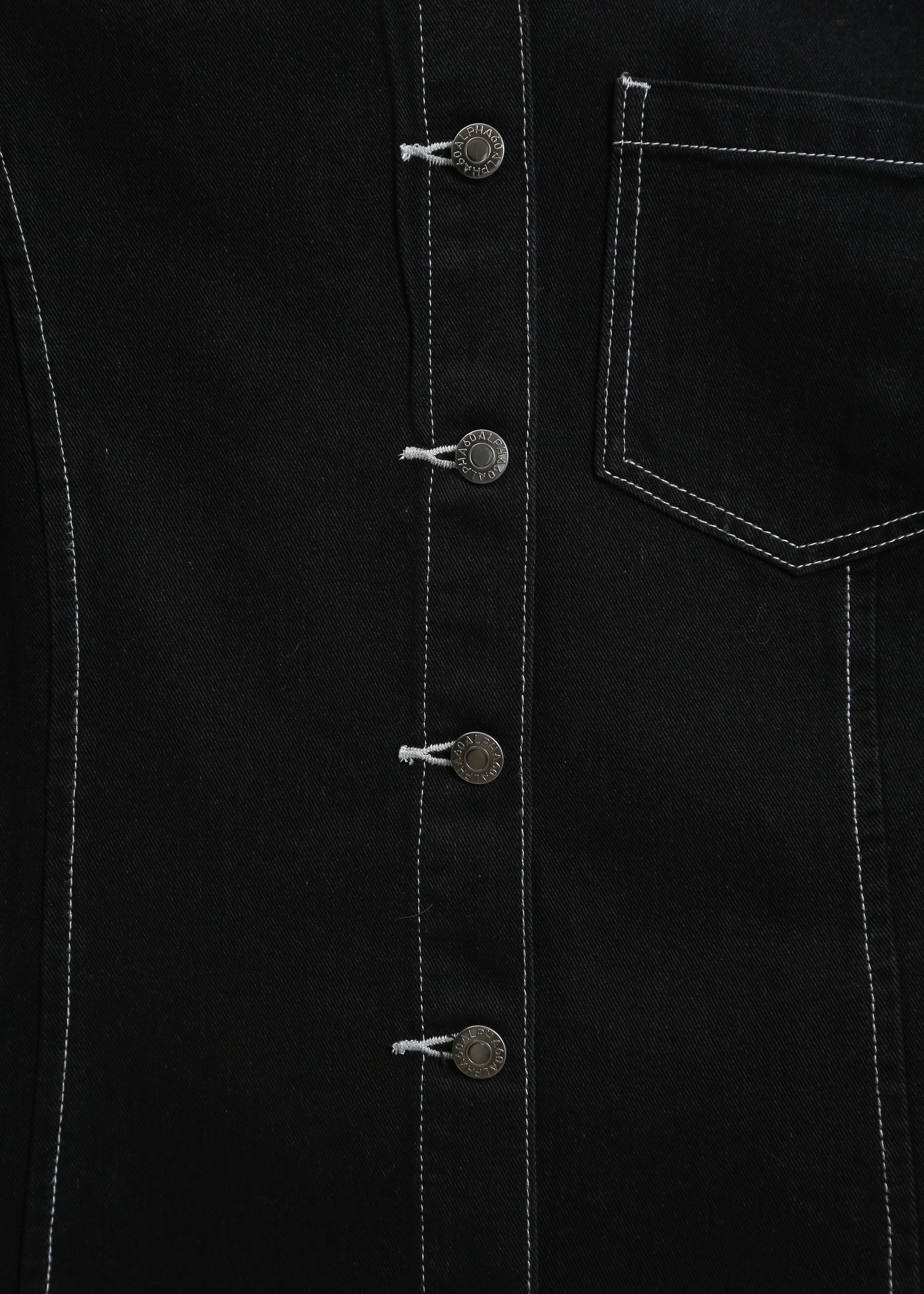 Ramona Denim Shirt / Washed Black - 
Washed Black (image 12)