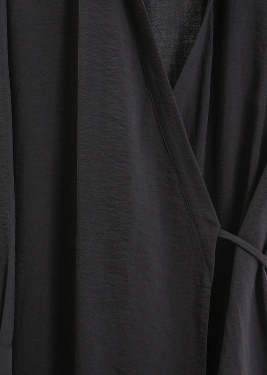 Vala Wrap Dress / Black